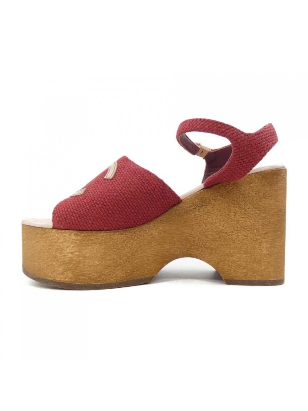 Chanel Sandals Red 37 - Picture 2 of 6